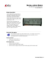 Preview for 1 page of Delta DFC-304R3-240 Installation Manual