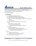 Preview for 9 page of Delta DFCE-NNN40-DTXR User Manual