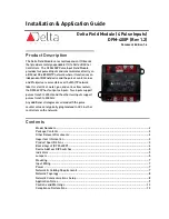 Preview for 1 page of Delta DFM-400P Installation & Application Manual