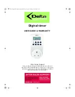 Delta Digital timer User Manual & Warranty preview