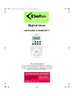 Preview for 1 page of Delta Digital timer User Manual & Warranty