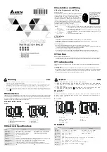 Delta DNPS01 Instruction Sheet предпросмотр