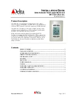 Delta DNT-T221 Installation Manual preview