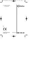 Preview for 3 page of Delta DOR 920 LCD Operating Instructions Manual