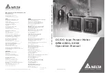 Delta DPM-C501L Operation Manual preview