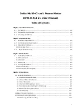 Preview for 4 page of Delta DPM-MA1121 User Manual