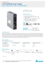 Delta DRL-120W Series Technical Data Sheet предпросмотр