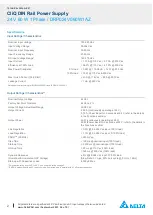 Предварительный просмотр 2 страницы Delta DRP024V060W1AZ Technical Data Sheet