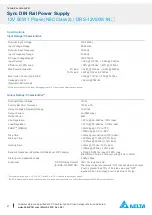 Предварительный просмотр 2 страницы Delta DRS-24V30W-1AZ Technical Data Sheet