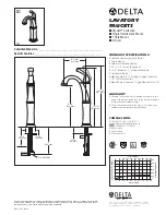 Delta Dryden 751 Specification Sheet предпросмотр