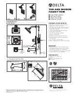 Delta Dryden T14051 Series Specification Sheet предпросмотр