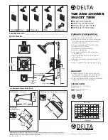 Delta Dryden T17051 Series Specification Sheet предпросмотр