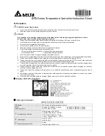 Предварительный просмотр 1 страницы Delta DT3 Series Instruction Sheet