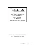 Предварительный просмотр 20 страницы Delta ELEKTRA UV E Series Installation Instructions Manual