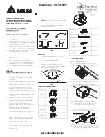 Preview for 1 page of Delta GBR100L Installation And Operating Instructions