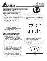 Delta GBR80HL Installation And Operating Instructions preview