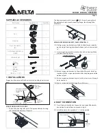 Preview for 2 page of Delta GBR80HL Installation And Operating Instructions