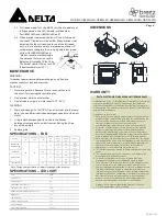 Предварительный просмотр 4 страницы Delta GBR80MHLED Installation And Operating Instructions