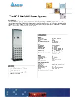 Delta HDS 3000 Specification preview