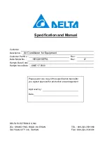 Preview for 1 page of Delta HEC2010FFA Specification And Manual