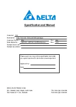 Preview for 1 page of Delta HEF 070AAA Specification And Manual