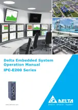 Delta IPC-E200 Series Operation Manual preview