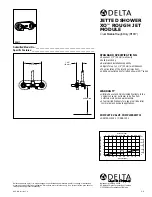 Delta JETTED SHOWER XO R1817 Specifications предпросмотр