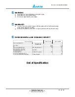 Preview for 8 page of Delta LED Tube Light OADT-10UAD Specification Sheet