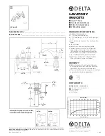 Delta Leland 4578-LHP Specification Sheet предпросмотр