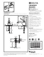 Delta Leland 578-WFMPU Specification Sheet предпросмотр