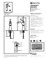 Delta Leland 579-WF Specification Sheet предпросмотр