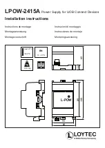 Delta LOYTEC LPOW-2415A Installation Instructions предпросмотр