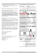 Предварительный просмотр 2 страницы Delta M250HV Installation And Commissioning Instructions