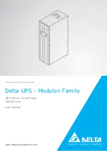 Delta Modulon DPH 200kVA User Manual предпросмотр