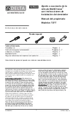 Предварительный просмотр 9 страницы Delta MultiChoice T27T Owner'S Manual