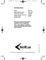 Preview for 10 page of Delta MWG 800 Instruction Manual