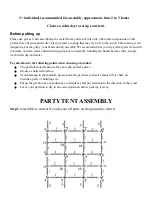 Preview for 4 page of Delta PARTY TENT 20’x20’ PE Instructions Manual