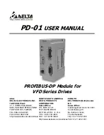 Preview for 1 page of Delta PD-01 User Manual