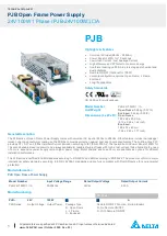 Предварительный просмотр 1 страницы Delta PJB-24V100WA Technical Data Sheet