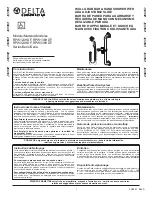 Delta PW124HDF Series Installation Instructions Manual предпросмотр