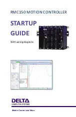 Preview for 1 page of Delta RMC150 Startup Manual