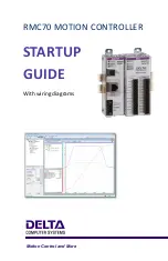 Preview for 1 page of Delta RMC70 Startup Manual