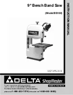 Delta ShopMaster BS100 Instruction Manual предпросмотр