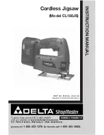Delta ShopMaster CL180JS Instruction Manual preview