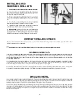 Предварительный просмотр 13 страницы Delta ShopMaster DP115 Instruction Manual