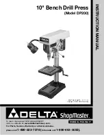 Delta ShopMaster DP200 Instruction Manual preview