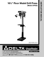 Preview for 1 page of Delta ShopMaster DP400 Instruction Manual