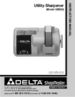 Предварительный просмотр 1 страницы Delta Shopmaster GR050 Instruction Manual