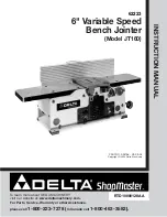 Предварительный просмотр 1 страницы Delta ShopMaster JT160 Instruction Manual