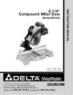 Предварительный просмотр 1 страницы Delta ShopMaster MS150 Instruction Manual